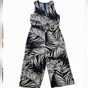 Chelsea & Theodore Monochrome Tropical Jumpsuit